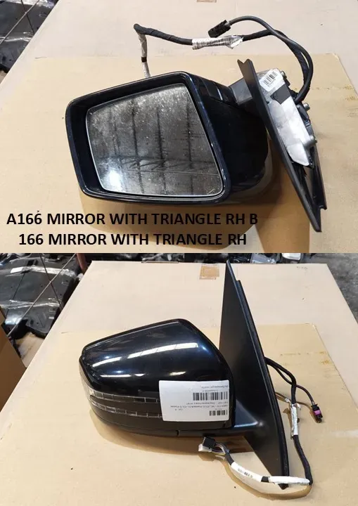 a166 mirror with triangle rh b